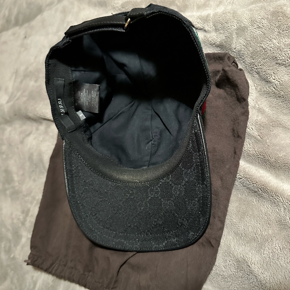 Authentic Gucci Black Monogram Cap - Picture 4 of 16